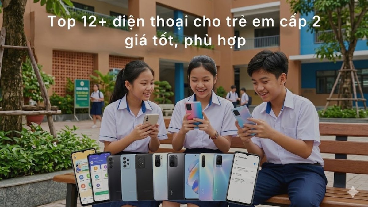 Top 12+ điện thoại cho trẻ em cấp 2 giá tốt, phù hợp 2026