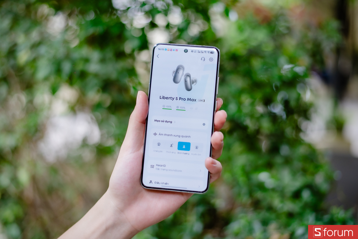 Đánh giá Anker Soundcore Liberty 5 Pro Max về ứng dụng kết nối