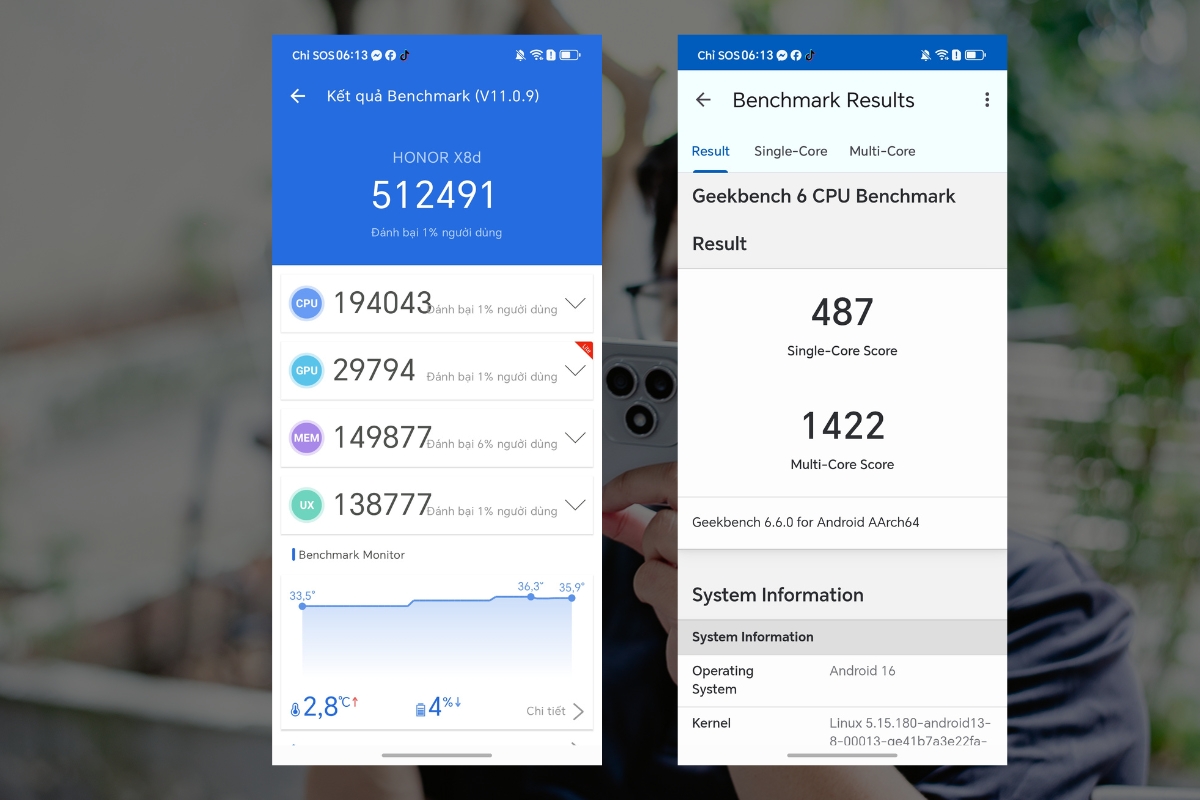 Đánh giá Honor X8d ở khái cạnh hiệu năng, máy cho hiệu năng chỉ ở mức đủ dùng