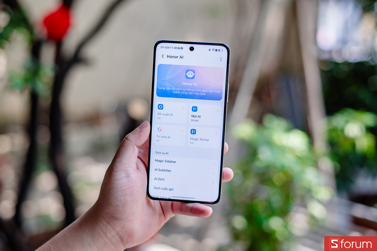 Phần mềm của Honor X8d vì thế cho cảm giác mượt mà