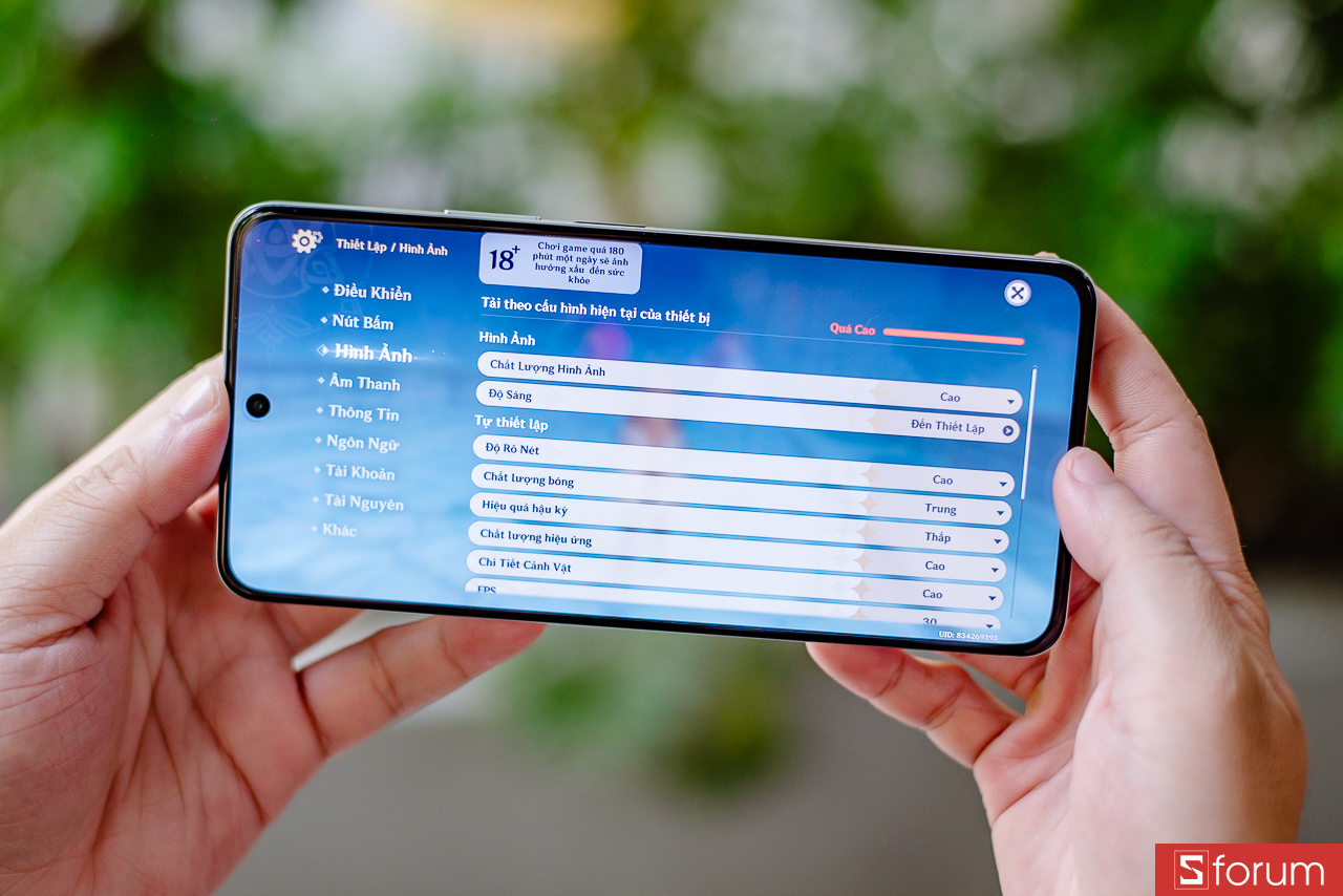 Chơi Genshin Impact trên Honor X8d