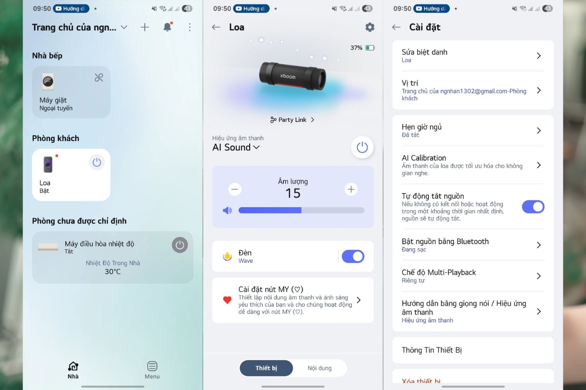 Đánh giá LG xboom Grab về khả năng kết nối
