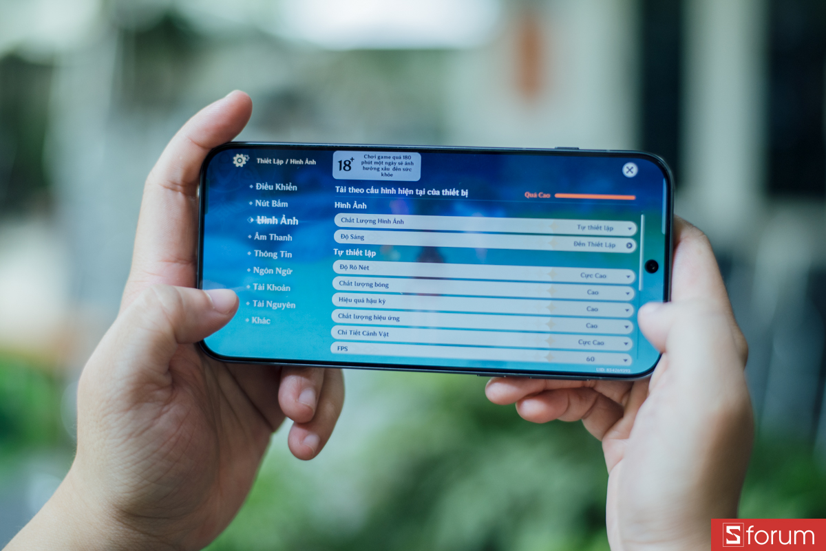 Tốc độ khung hình ổn định, không có tụt FPS hay lag khi chơi Genshin Impact