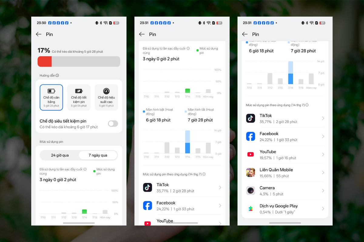 Đánh giá OPPO Reno16 F 5G về pin