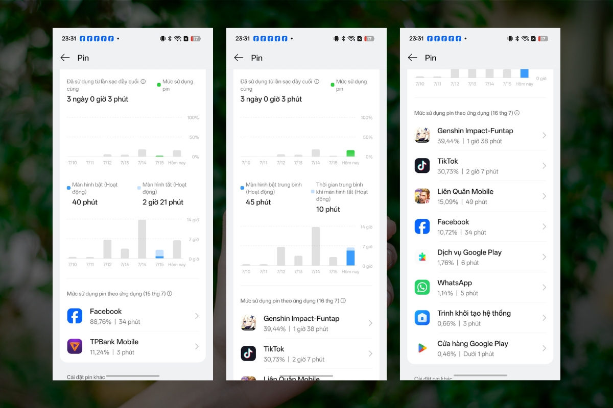 Đánh giá OPPO Reno16 F 5G về pin