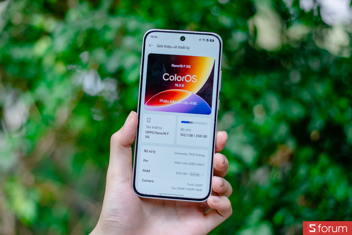 Đánh giá OPPO Reno16 F 5G về phần mềm