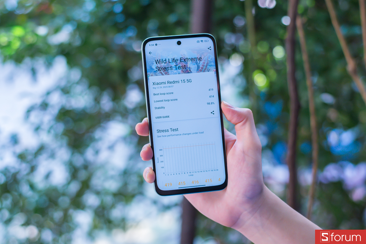 Test hiệu năng với Wild Life Extreme Stress Test
