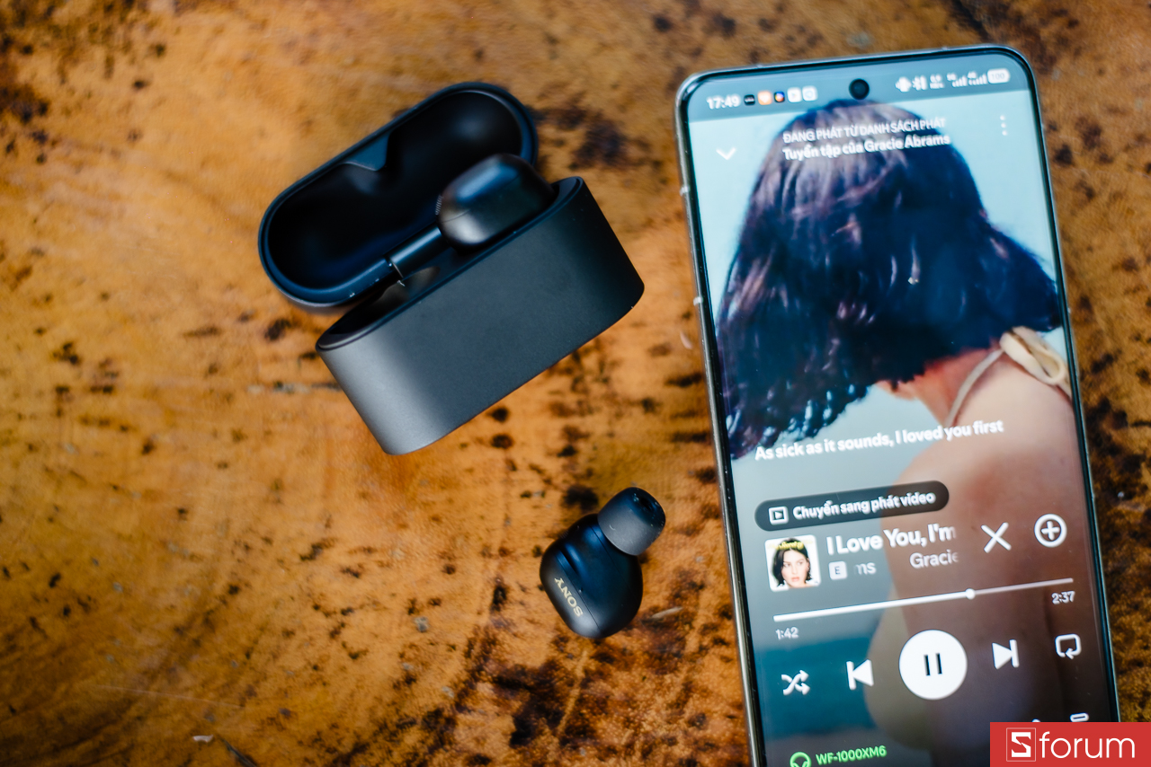 Thời lượng pin trên Sony WF-1000XM6