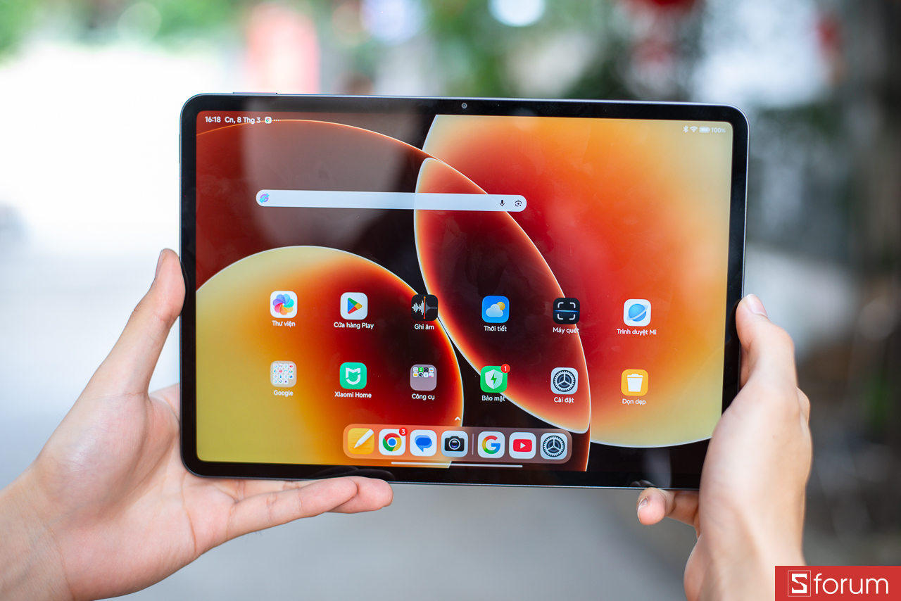 Màn hình Xiaomi Pad 8 đẹp và mượt mà