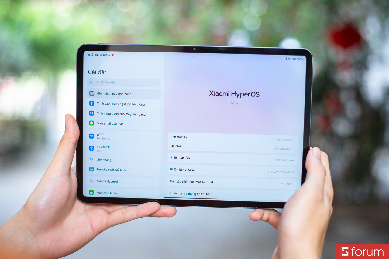 Đánh giá Xiaomi Pad 8 về hệ điều hành