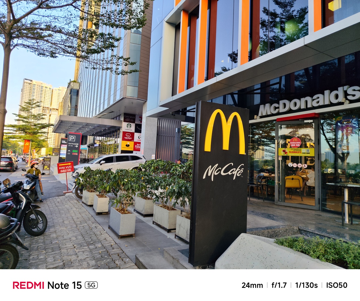 Camera chính trên Xiaomi Redmi Note 15 5G