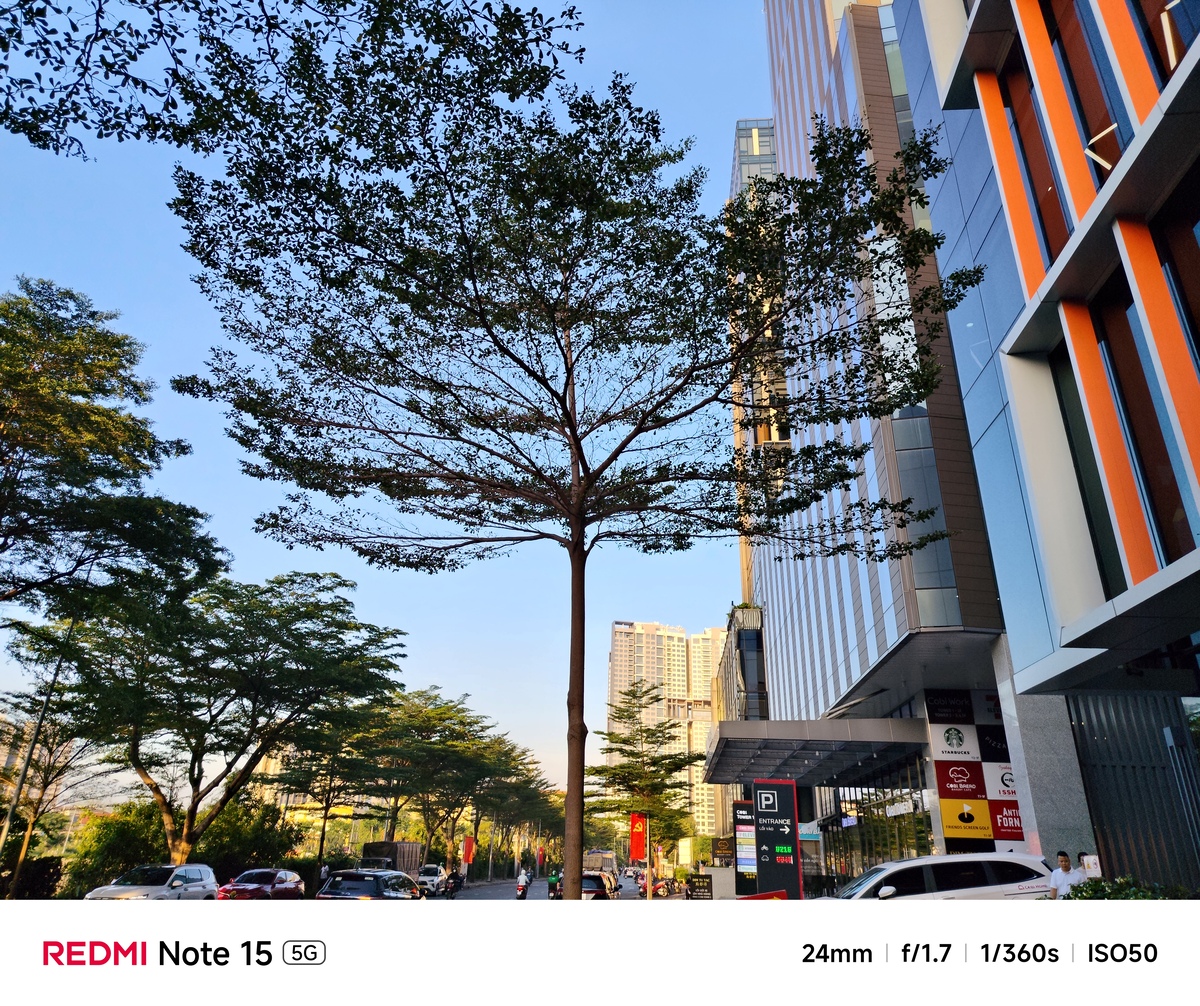 Camera chính trên Xiaomi Redmi Note 15 5G