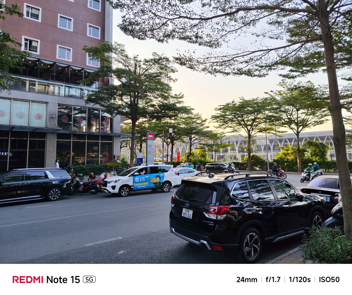 Camera chính trên Xiaomi Redmi Note 15 5G