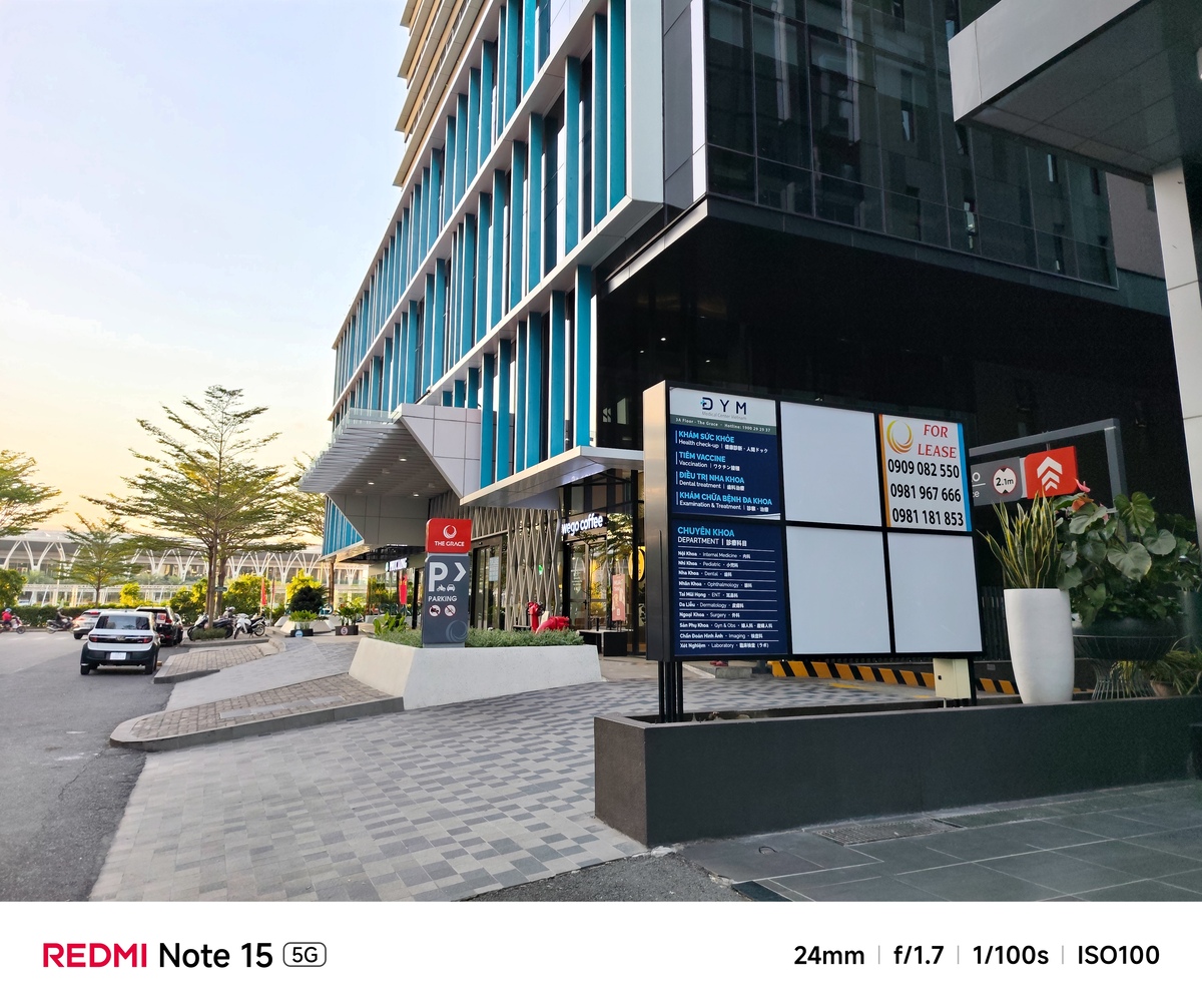 Camera chính trên Xiaomi Redmi Note 15 5G