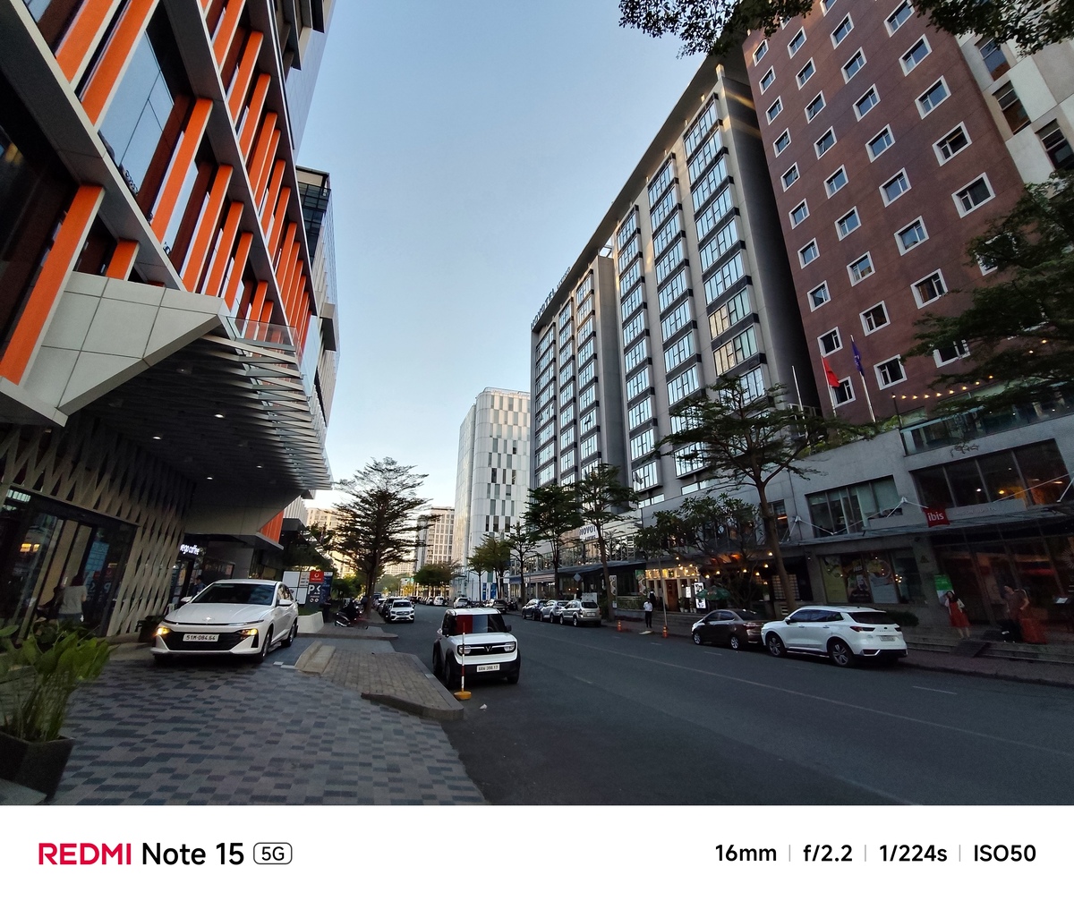 Camera góc siêu rộng trên Xiaomi Redmi Note 15 5G