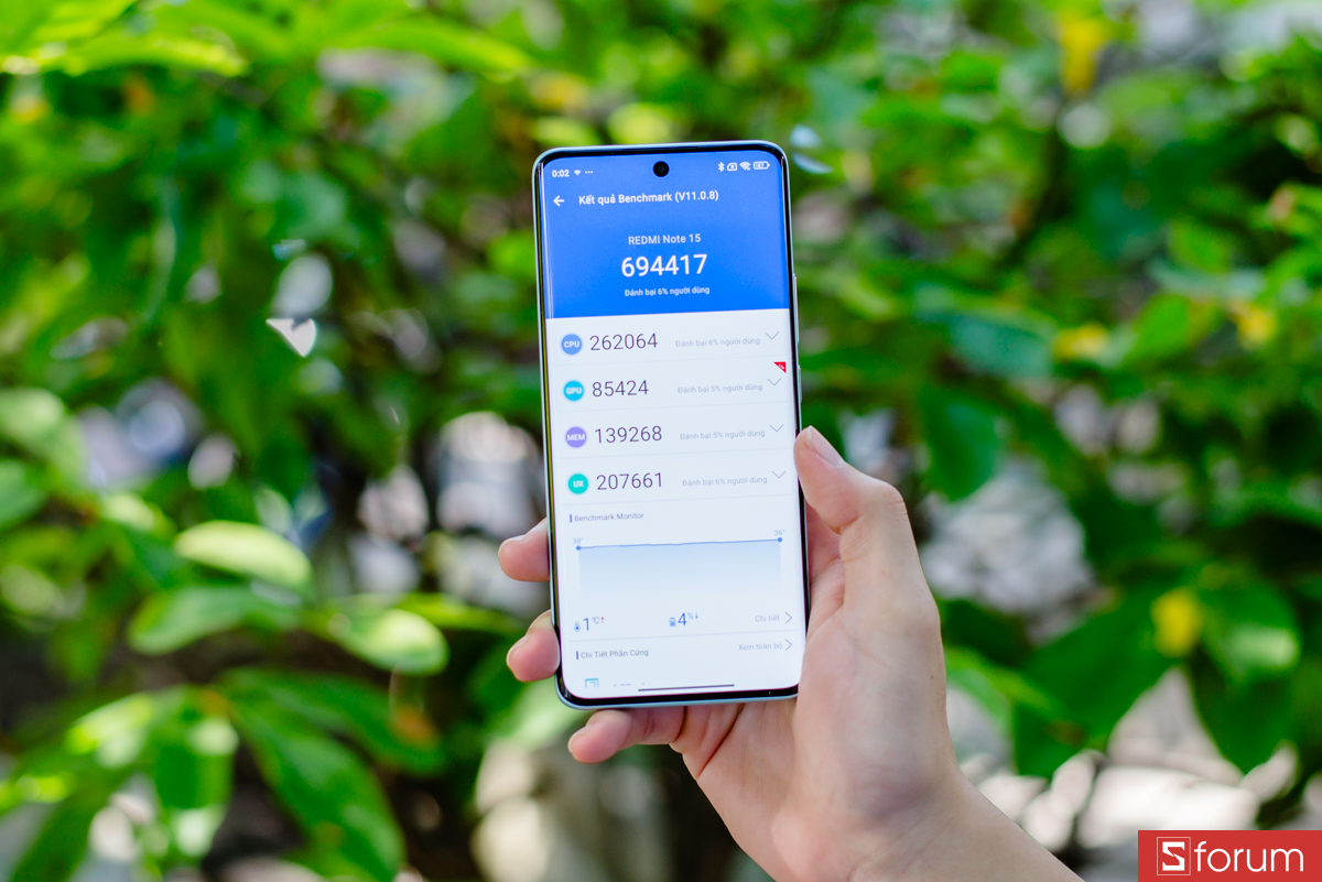 Xiaomi Redmi Note 15 5G về hiệu năng, đủ dùng trong phân khúc