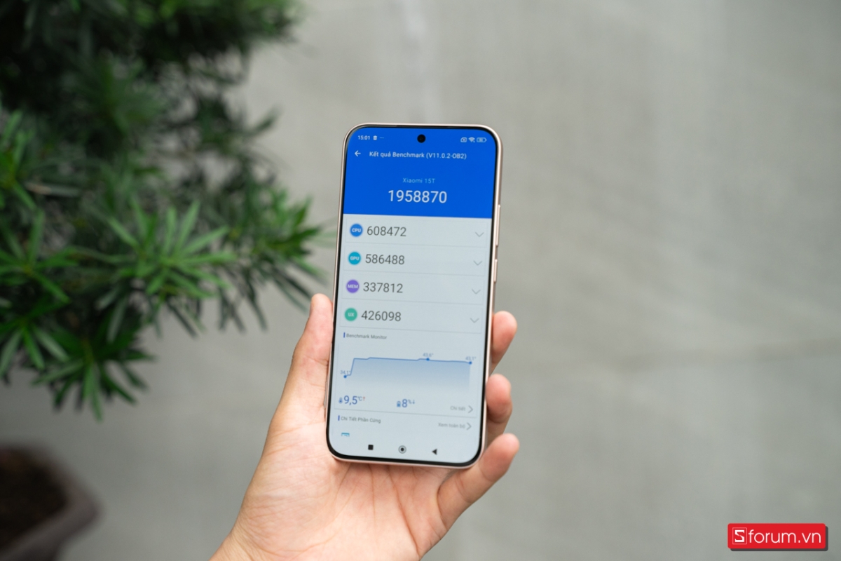 So sánh điểm AnTuTu với Xiaomi 15T