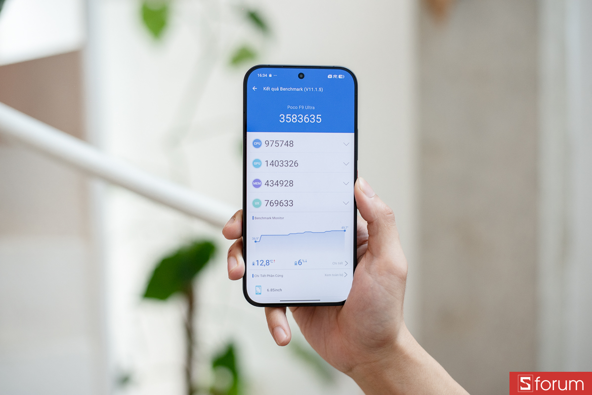 Đánh giá hiệu năng Xiaomi POCO F9 Ultra với AnTuTu Benchmark