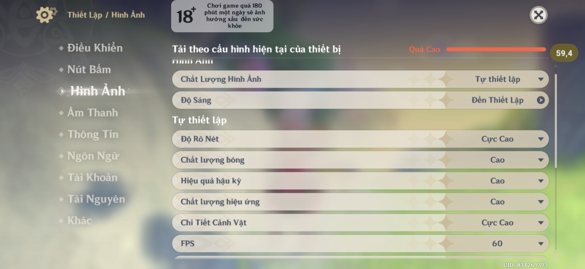 Đánh giá hiệu năng Xiaomi POCO F9 Ultra khi chơi game: Genshin Impact - Đồ họa cao@30FPS