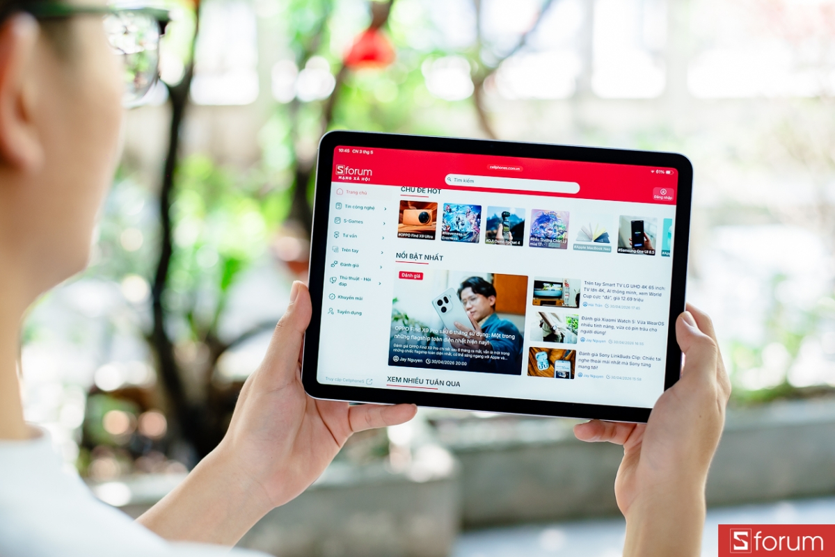 Đánh giá iPad Air M4 về màn hình: Tích hợp nhiều công nghệ cao cấp