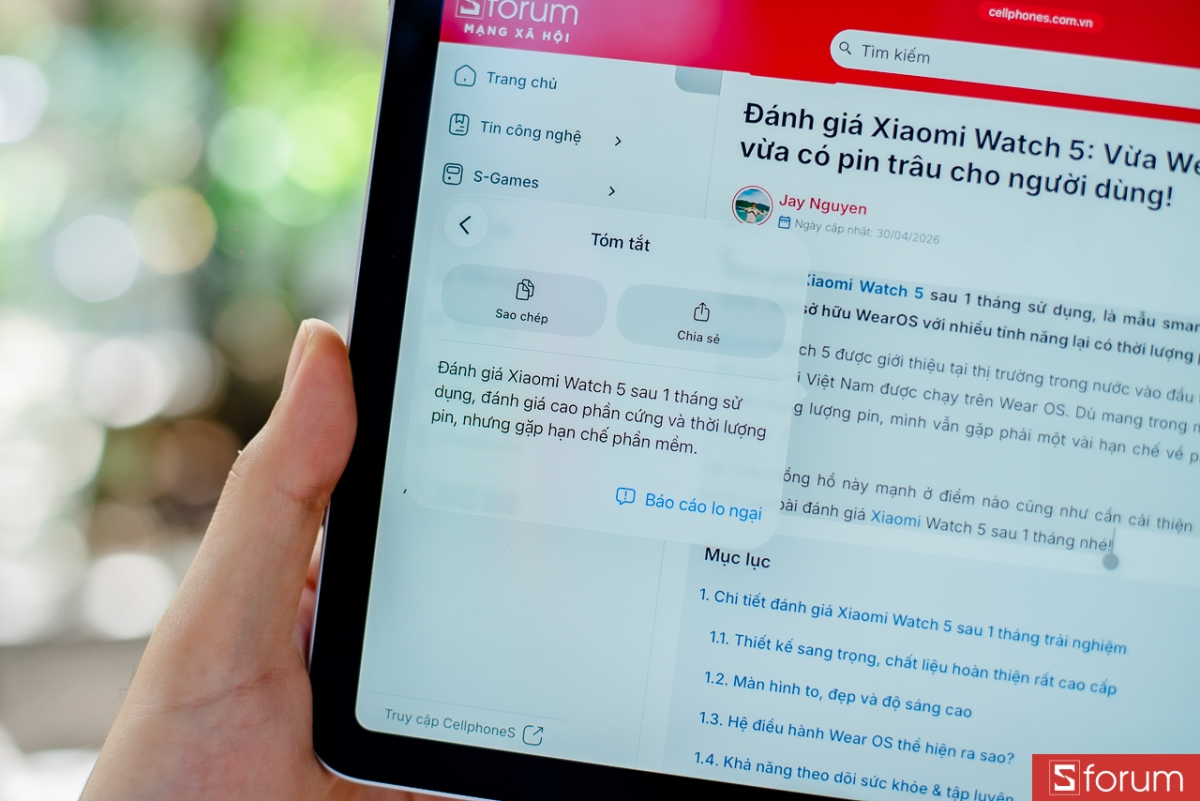 Đánh giá iPad Air M4 về AI: Chưa phải yếu tố tiềm năng