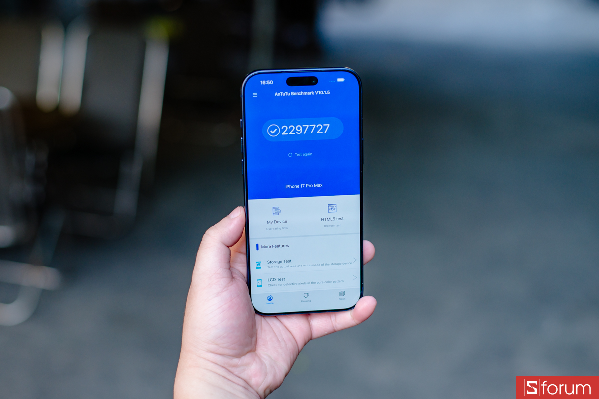 Hiệu năng iPhone 17 Pro Max: Mạnh mẽ nhưng tản nhiệt chưa phải là quá tốt