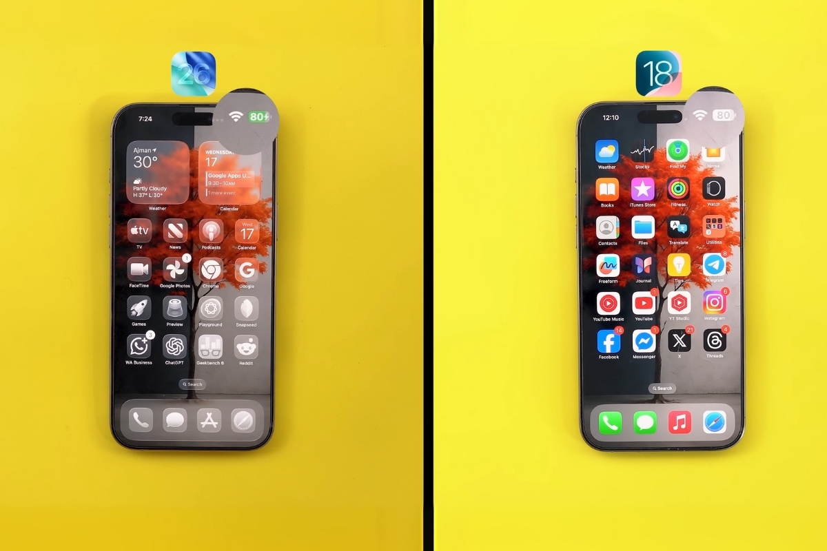 Đánh giá pin iOS 26 khi đóng mở trung tâm thông báo