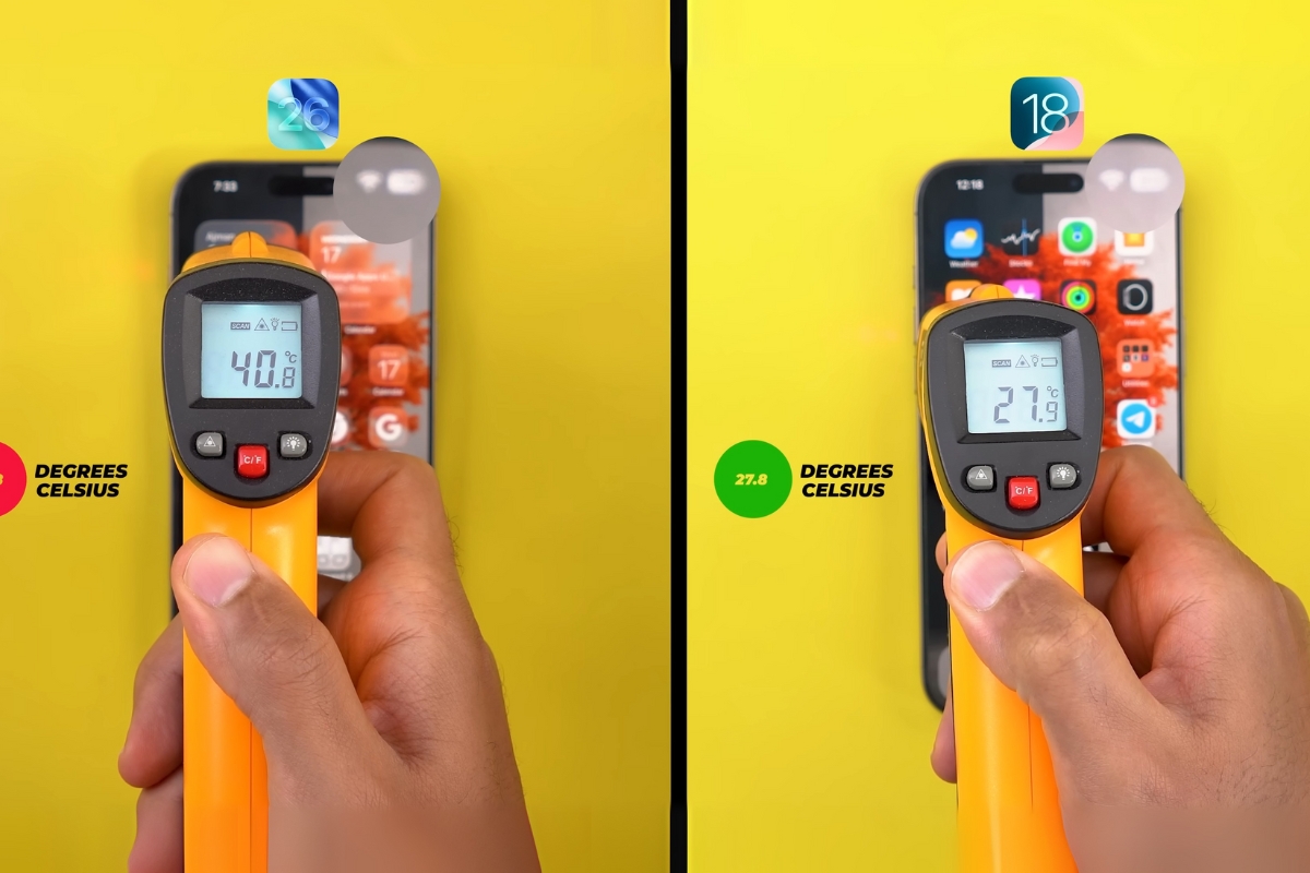 Đánh giá pin iOS 26 khi đóng mở trung tâm thông báo