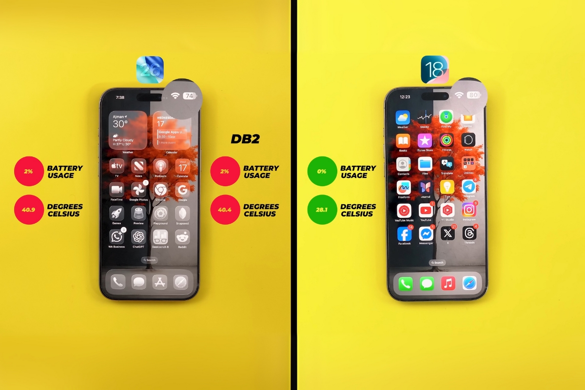 Đánh giá pin iOS 26 khi đóng mở ứng dụng Safari