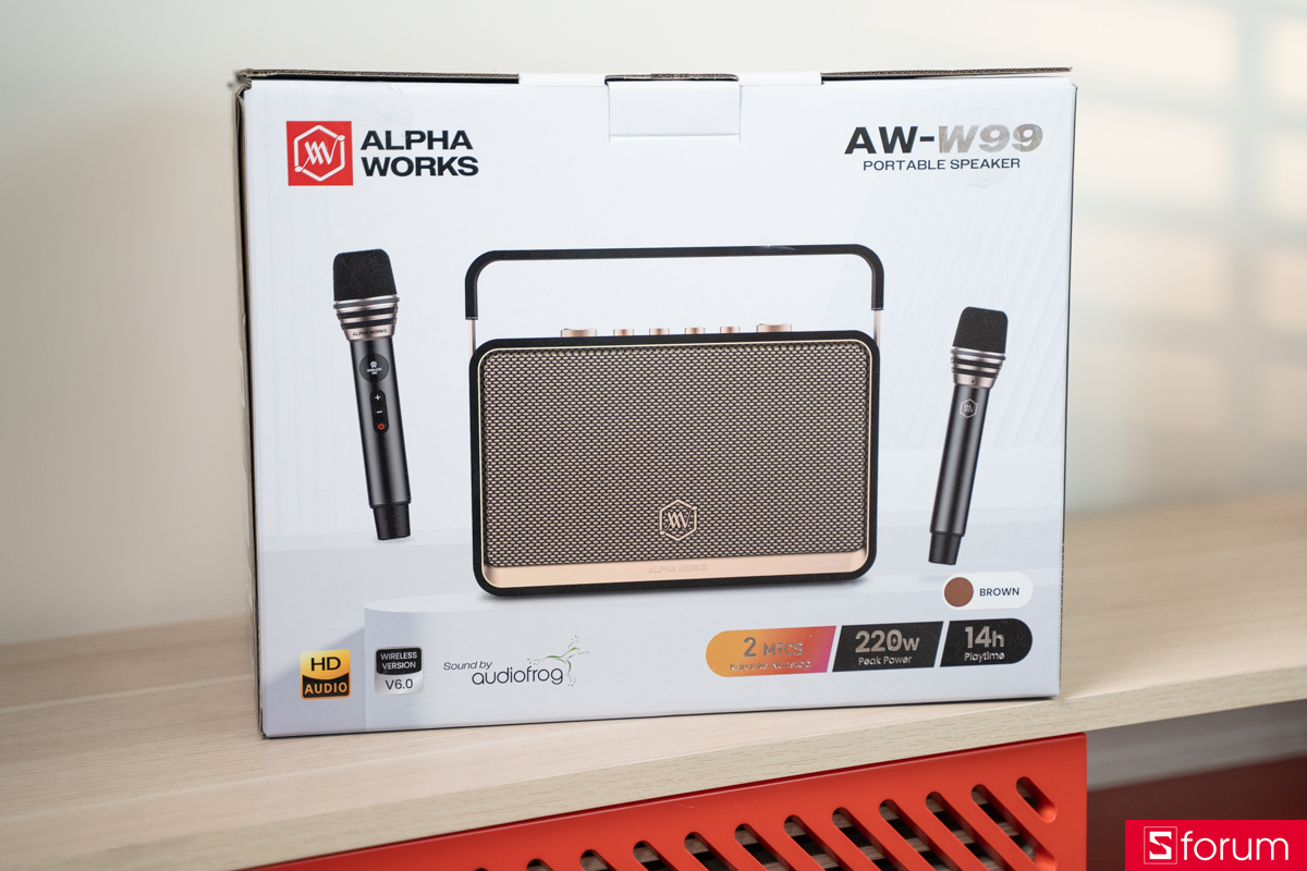 Mở hộp và phụ kiện Alpha Works AW-W99