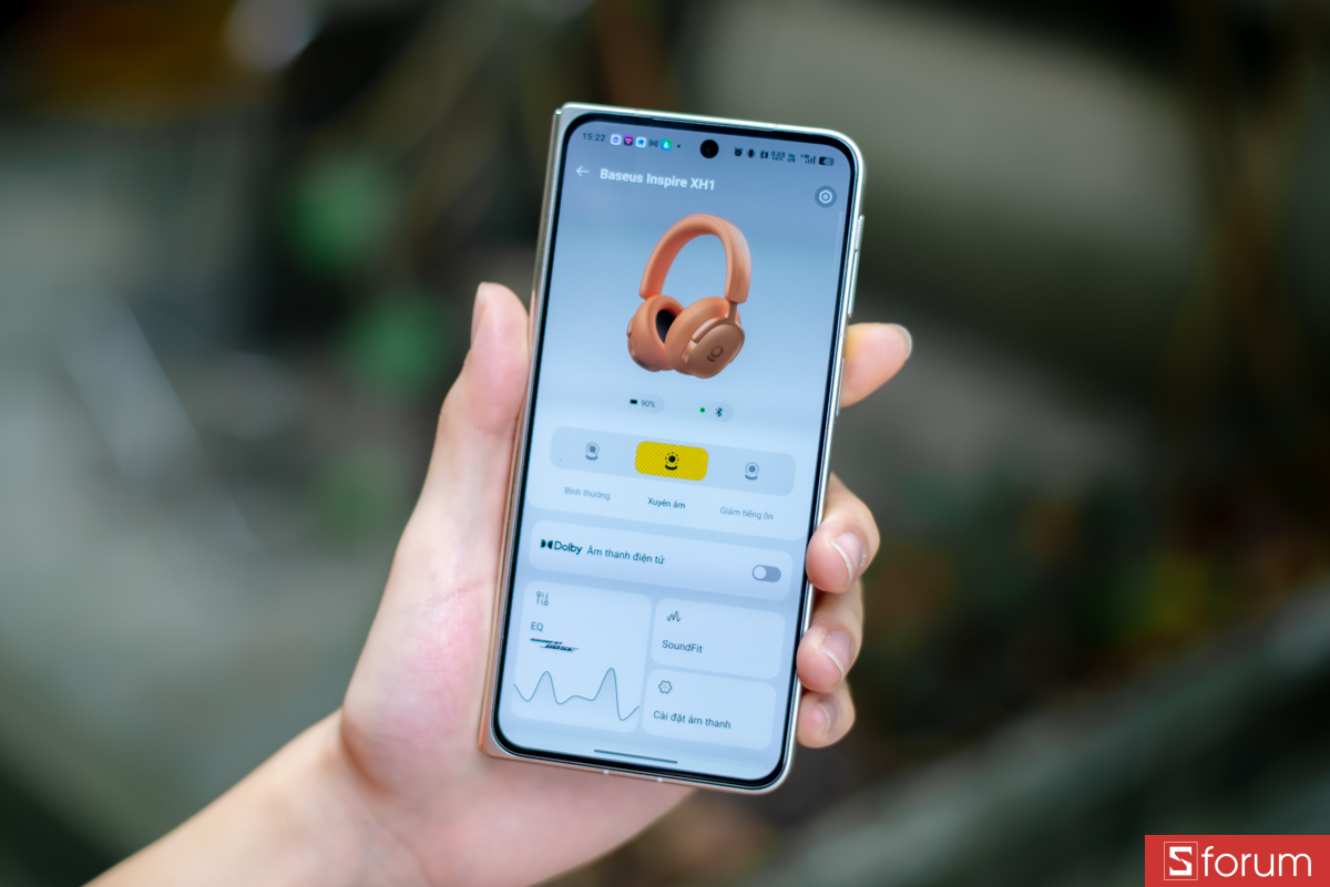 Baseus Inspire XH1 được trang bị công nghệ chống ồn chủ động Adaptive Hybrid ANC
