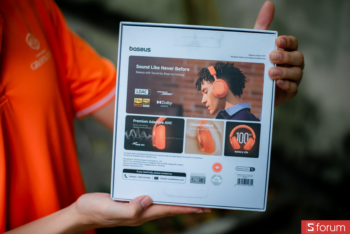 Cảm giác đầu tiên khi mình trên tay Baseus Inspire XH1 là phần đóng gói khá chỉn chu