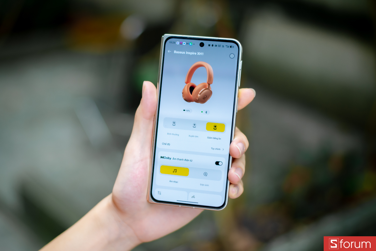 Baseus Inspire XH1 được trang bị công nghệ chống ồn chủ động Adaptive Hybrid ANC