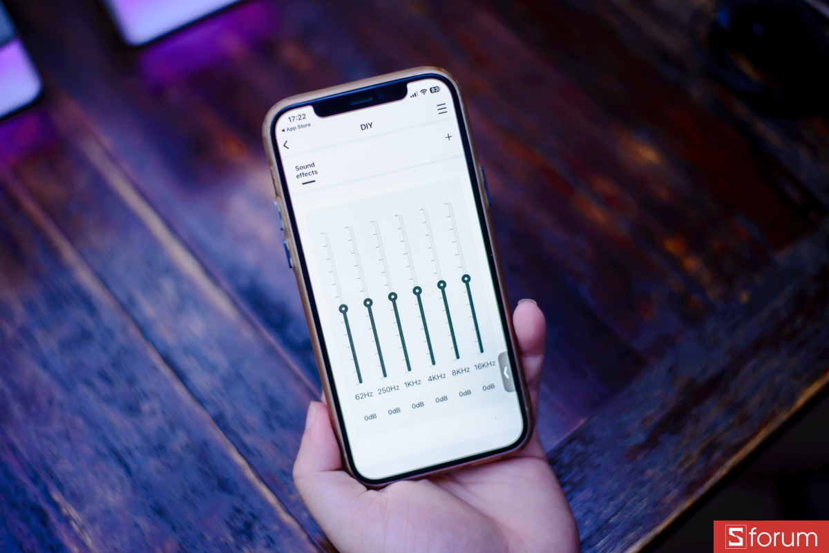 Chế độ DIY để anh em tự do tinh chỉnh các dải tần theo gu nghe nhạc của riêng mình.