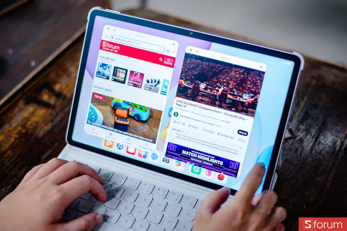 Khả năng làm việc đa nhiệm với nhiều cửa sổ cũng được tối ưu tốt trên HarmonyOS 4.3.