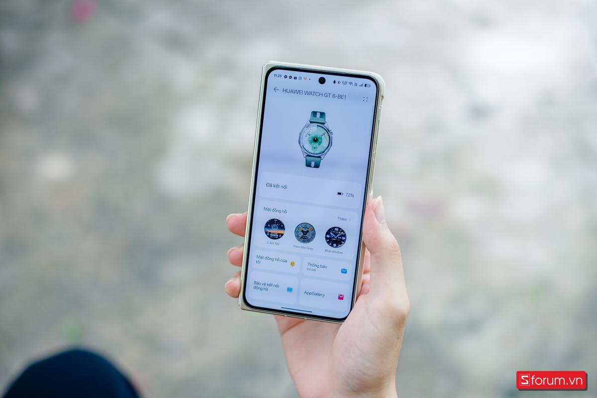 Huawei Watch GT 6 46mm kết nối với smartphone thông qua ứng dụng Huawei Health