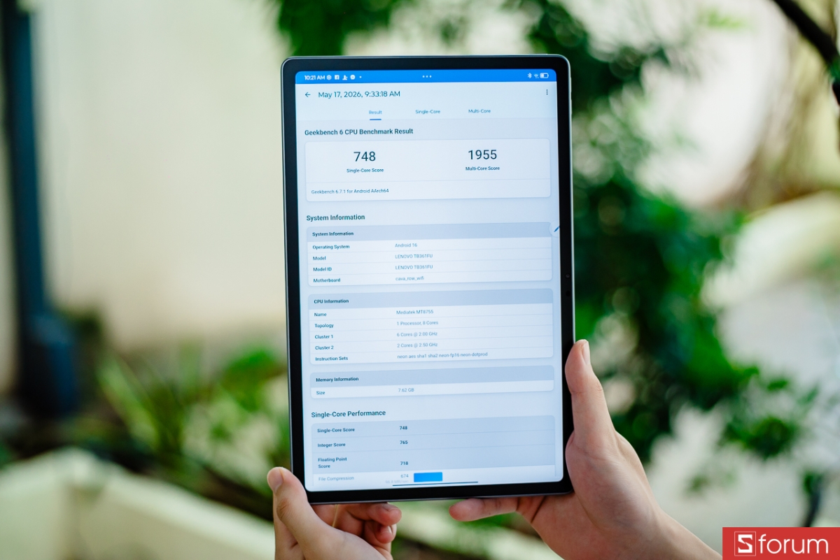 Trên tay Lenovo Idea Tab Plus Matte Edition: Hiệu năng đủ dùng