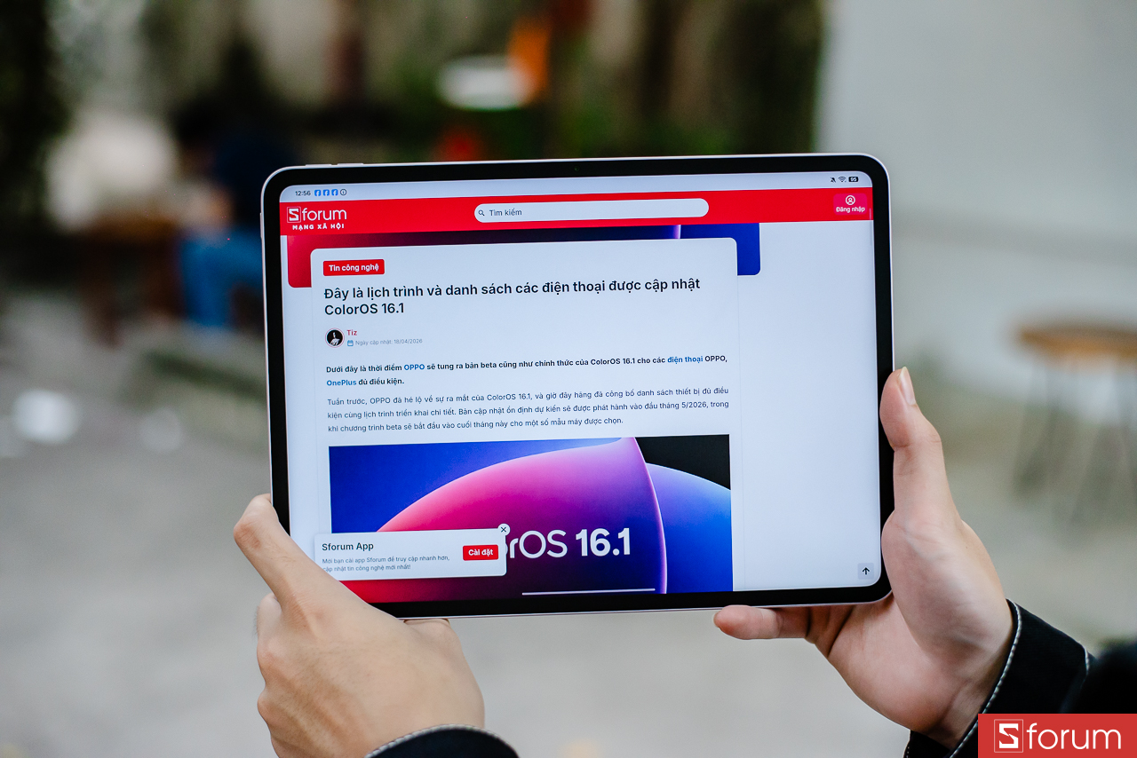 Trên tay OPPO Pad 5 Matte Display Edtion: Màn hình Matte nhưng dễ nhìn chứ không bị mờ