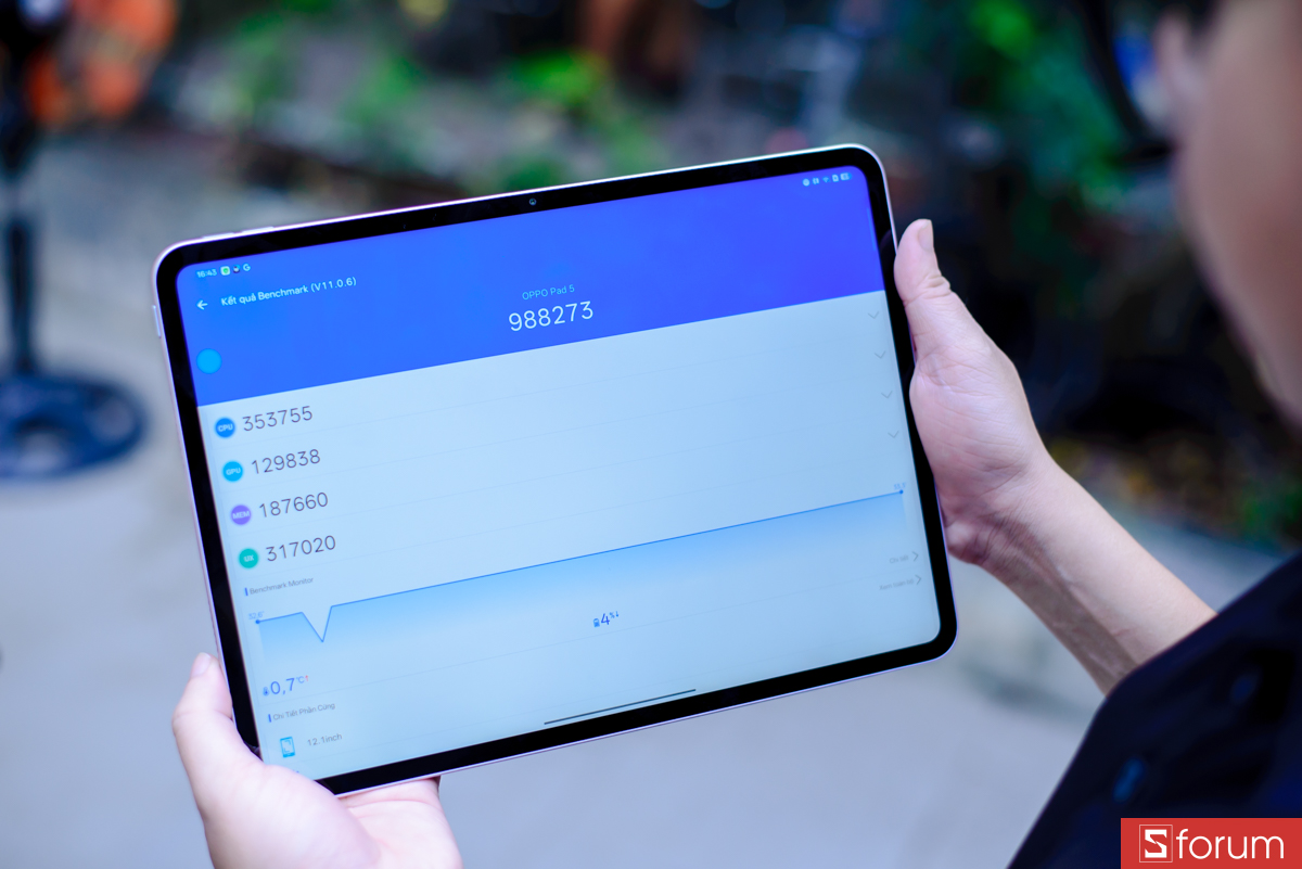 Trên tay OPPO Pad 5 và test điểm hiệu năng