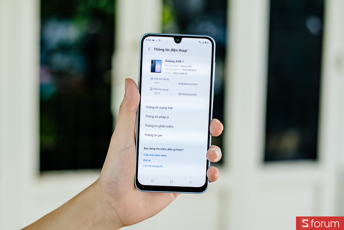 Trên tay Samsung Galaxy A18: Phần cứng không quá mạnh mẽ