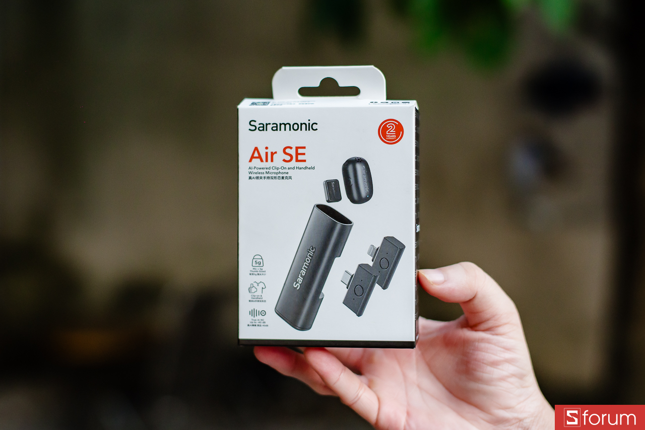 Mở hộp mic thu âm Saramonic Air SE
