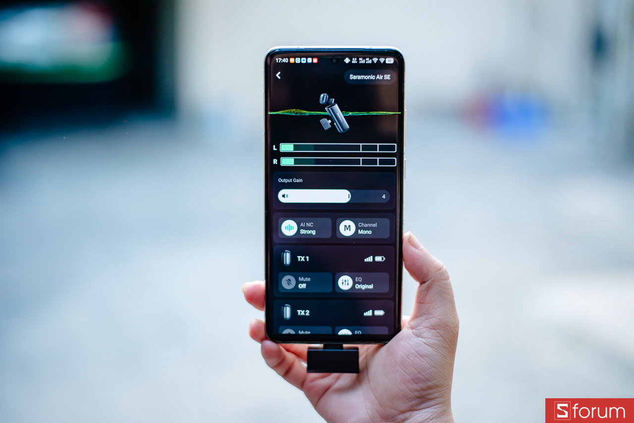Ứng dụng Saramonic Air SE hỗ trợ nhiều tính năng thông minh