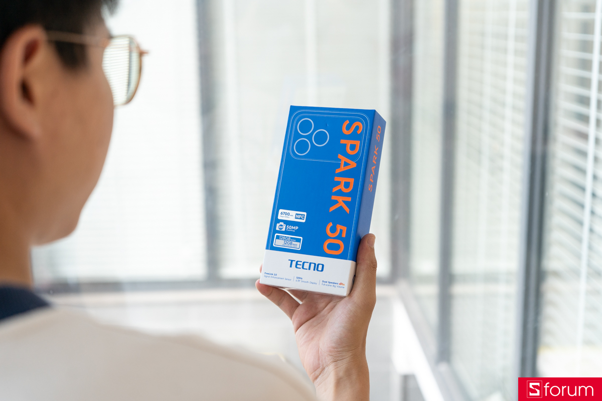 Trên tay TECNO Spark 50 và mở hộp