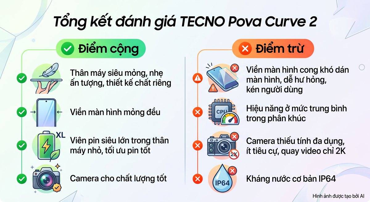 Tổng kết đánh giá Tecno Pova Curve 2 5G