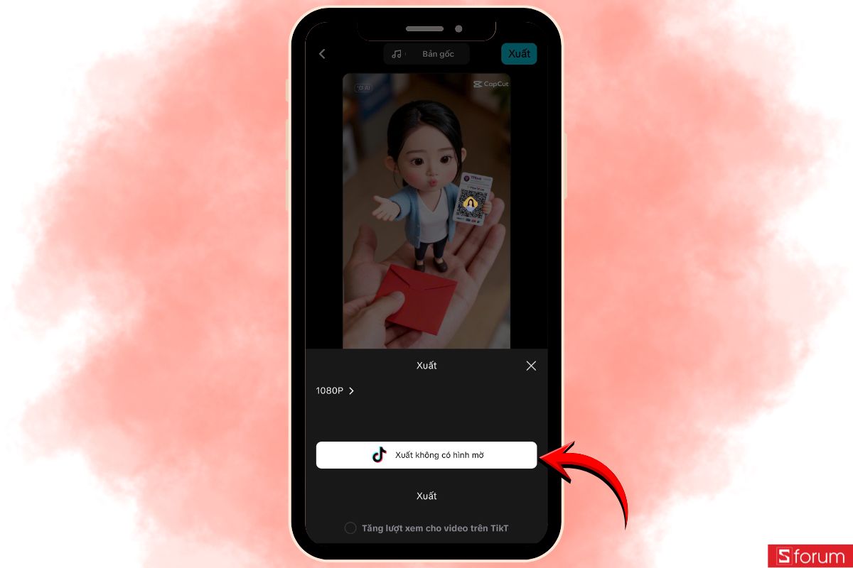 Hướng dẫn chi tiết cách làm video AI nhận lì xì Tết kèm mã QR ngân hàng bằng CapCut 10