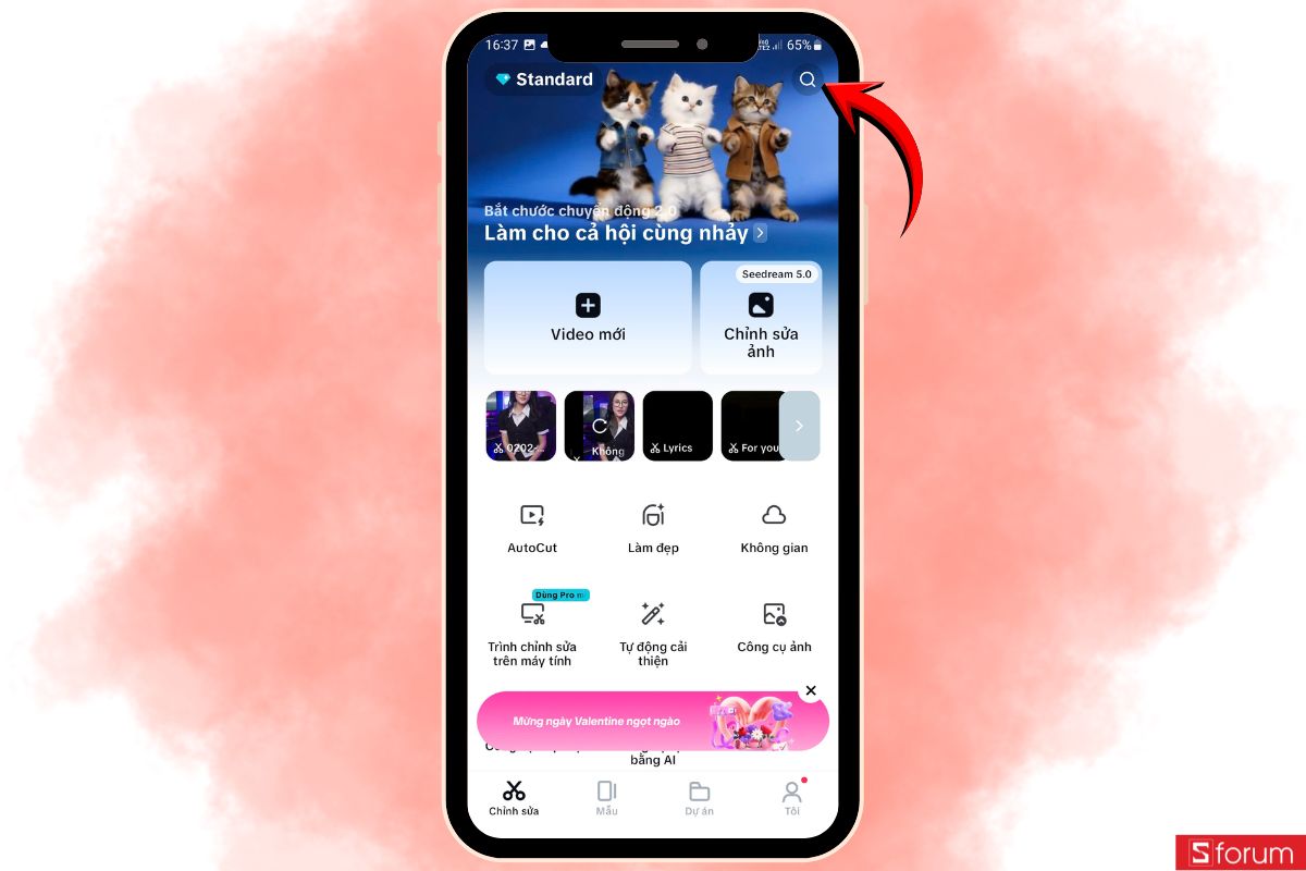 Hướng dẫn chi tiết cách làm video AI nhận lì xì Tết kèm mã QR ngân hàng bằng CapCut 2