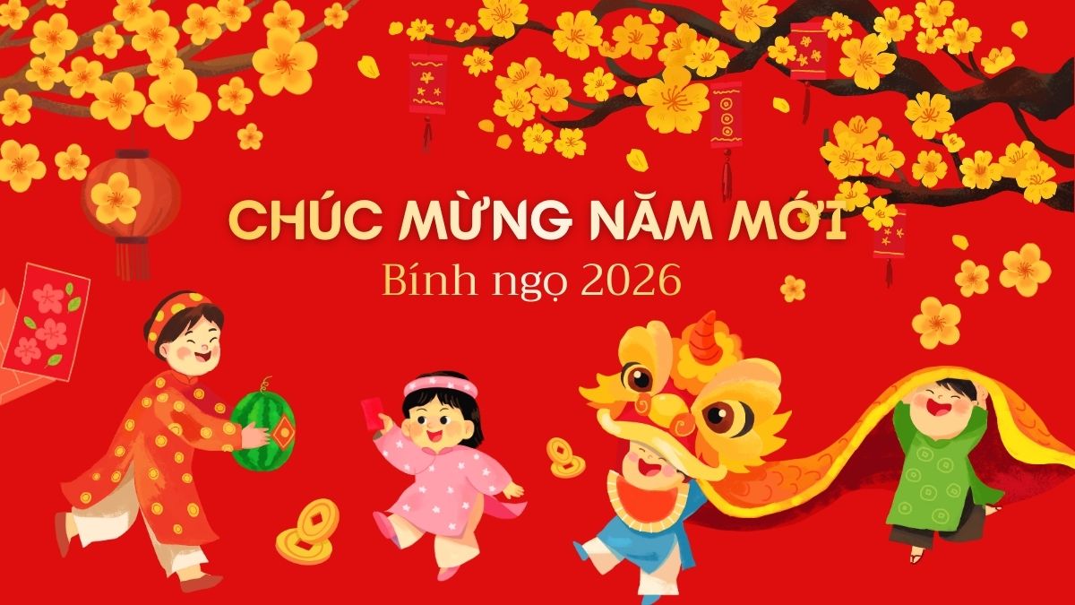 Banner chúc Tết 2026 theo chủ đề được ưa chuộng và dễ ứng dụng