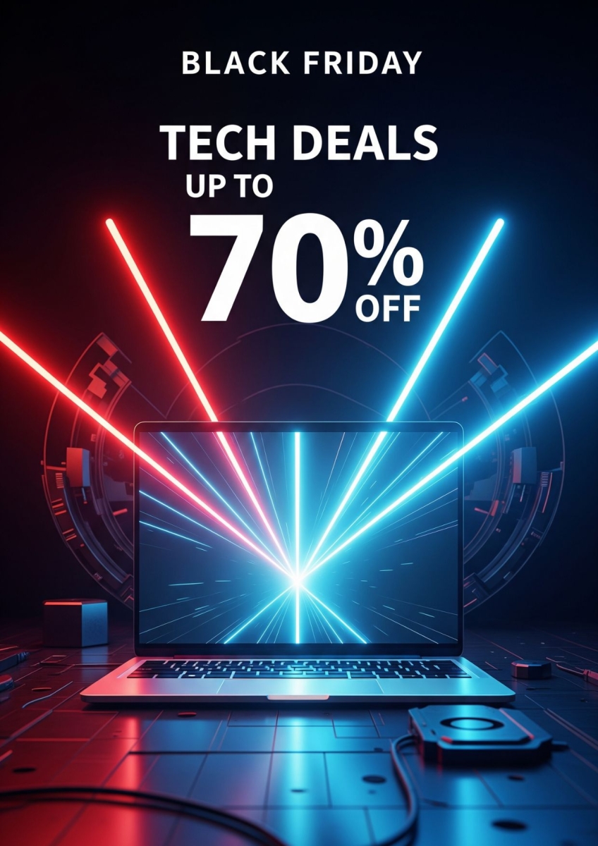 Ý tưởng thiết kế poster Black Friday bằng AI