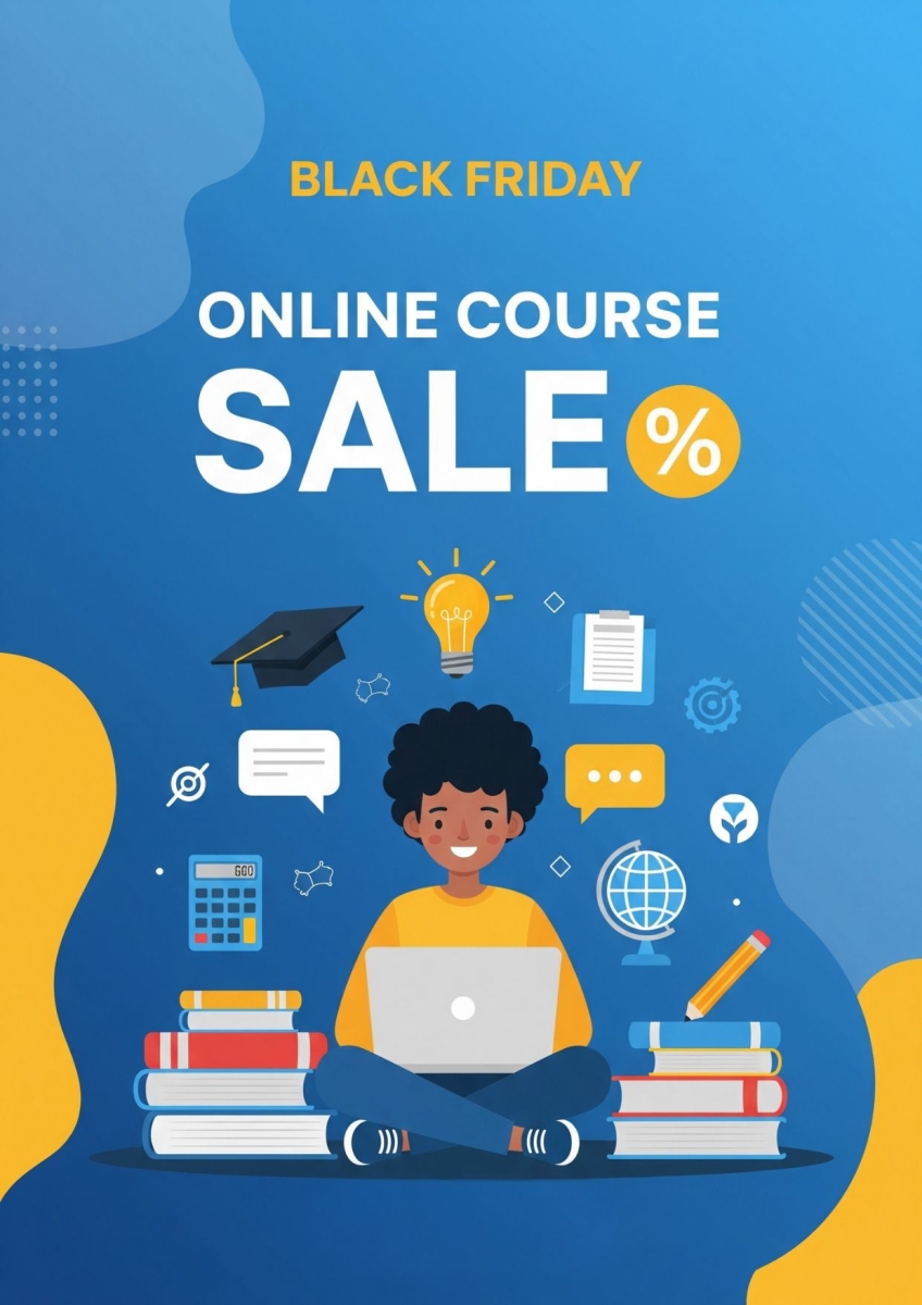 Ý tưởng thiết kế poster Black Friday bằng AI