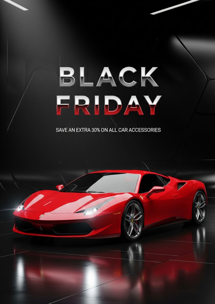 Ý tưởng thiết kế poster Black Friday bằng AI
